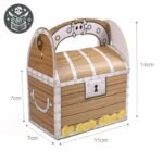 Coffre Pirate Carton Enfant Jeu — Trésor Pirate (vue 2)