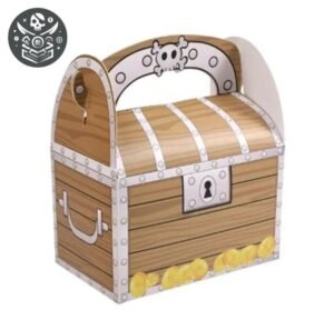Coffre Pirate Carton Enfant Jeu — Trésor Pirate