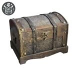 Coffre Pirate Bois Ancien Authentique — Trésor Pirate (vue 4)