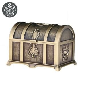 Coffre Pirate Métal Poignées Loquet — Trésor Pirate