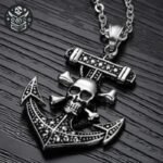 Collier Pirate Ancre Marine Acier Homme — Trésor Pirate (vue 15)