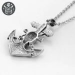 Collier Pirate Ancre Marine Acier Homme — Trésor Pirate (vue 14)