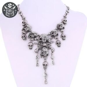 Collier Pirate Caraïbes Femme Inoxydable — Trésor Pirate