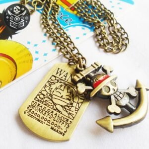 Collier Pirate One Piece Acier Inoxydable — Trésor Pirate
