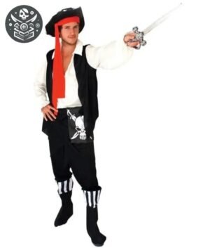 Déguisement Pirate Adulte Barbe Noire Complet — Trésor Pirate