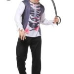 Déguisement Pirate Homme Squelette Réaliste
