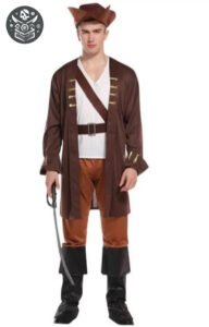 Costume de Pirate pour Aventurier de l’Océan 2 Costume de Pirate pour Aventurier de l’Océan - S - Déguisement Pirate Homme