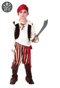 Costume de pirate pour enfant de 10 ans - M - Déguisement Pirate Garçon