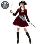 Costume Pirate Femme Arme de Qualité - S - Déguisement Pirate Femme