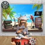 Tapisserie Pirate Carte Trésor Personnalisée