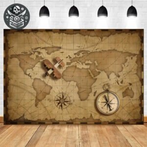 Décoration murale style carte au trésor 2 Décoration murale style carte au trésor - Vinyl 60x40cm