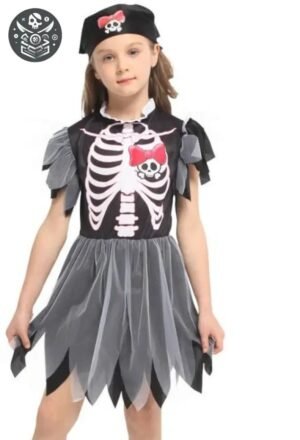 Déguisement Pirate Fille Halloween Polyester