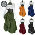 Déguisement Femme Pirate Retro en Polyester