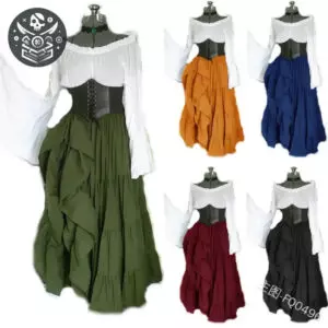 Déguisement Femme Pirate Retro en Polyester