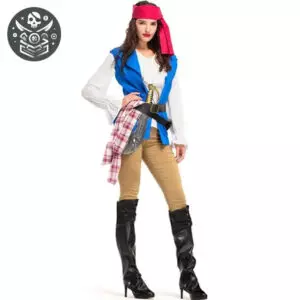 Déguisement Pirate Femme Bandana - Style et Confort! 2 Déguisement Pirate Femme Bandana - Style et Confort! - M - Déguisement Pirate Femme