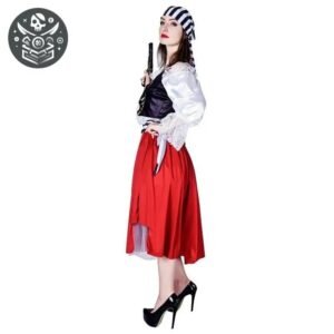 Déguisement Pirate Femme Bandana Rouge