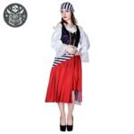 Déguisement Pirate Femme Bandana Rouge