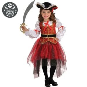 Déguisement Pirate Fille Baroque Polyester