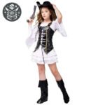 Déguisement Pirate Fille: Modèle fidèle aux pirates - S - Déguisement Pirate Fille