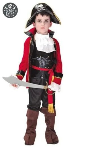 Déguisement Pirate Garçon Noir Intrépide