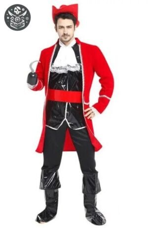 Déguisement Pirate Homme Polyester Crochet