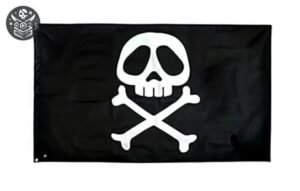 Drapeau Pirate Albator Polyester Manga — Trésor Pirate