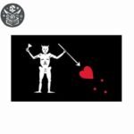 Drapeau Pirate Barbe Noire Edward Teach