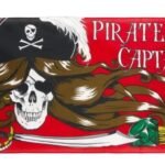 Drapeau Pirate Capitaine Cheveux Longs