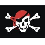 Drapeau Pirate Tête Mort Borgne Bandana