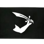 Drapeau Pirate Thomas Tew Crâne Bras