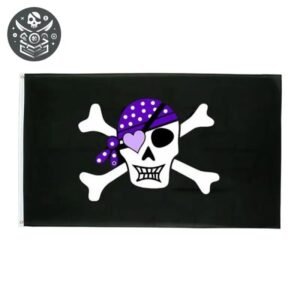 Drapeau Pirate Crâne Fille Femme — Trésor Pirate