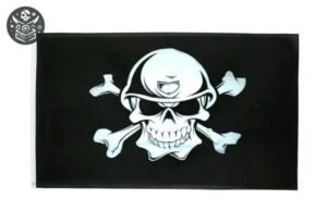Drapeau Pirate Géant Sérigraphie Impression — Trésor Pirate