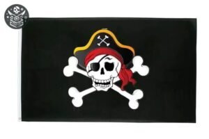 Drapeau Pirate Sérigraphie HD Intempéries — Trésor Pirate