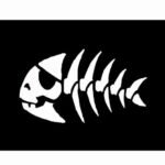Drapeau Pirate Poisson Sérigraphie HD