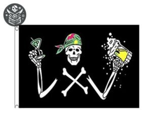 Drapeau Pirate Humour Corsaire Mojito — Trésor Pirate