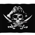 Drapeau Pirate Jolly Roger Sérigraphie HD