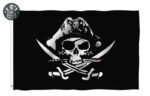 Drapeau pirate ultra-résistant avec pavillon pirate, crâne et épées croisées