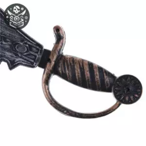 Ornamenté sabre pirate en plastique avec livraison standard offerte