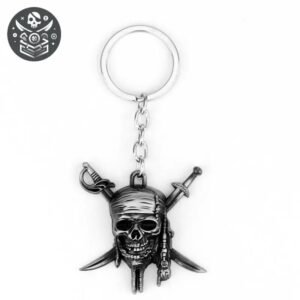 Porte-Clé Pirate Jolly Roger Zinc Matelot
