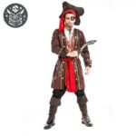 Cache-Oeil Pirate Tissu Jolly Roger Ajustable — Trésor Pirate (vue 3)