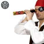 Cache-Oeil Pirate Tissu Jolly Roger Ajustable — Trésor Pirate (vue 2)