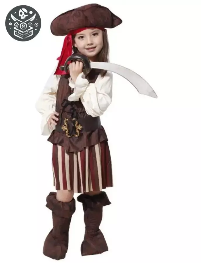 Maillot de bain pirate fille Disney - M - Déguisement Pirate Fille