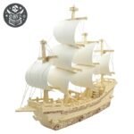 Maquette Bateau Pirate Bois Coloré