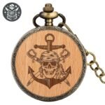 Montre Pirate Acier Bois Île Tortue — Trésor Pirate (vue 8)