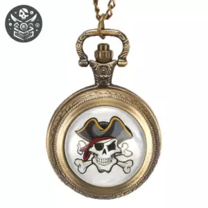 Montre à gousset Pirate Moderne en Acier