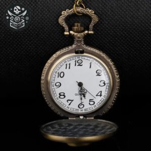 Montre Capitaine Jack Sparrow en Acier et Silicone - Bronze