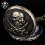 Montre Gousset Capitaine Acier Silicone — Trésor Pirate (vue 6)