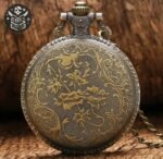 Montre Poche Pirate Tête Mort Acier Flibustier — Trésor Pirate (vue 2)