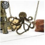 Collier Pirate Acier Davy Jones Mailles — Trésor Pirate (vue 5)