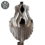 Robe Pirate Femme Asymétrique Polyester — Trésor Pirate (vue 4)